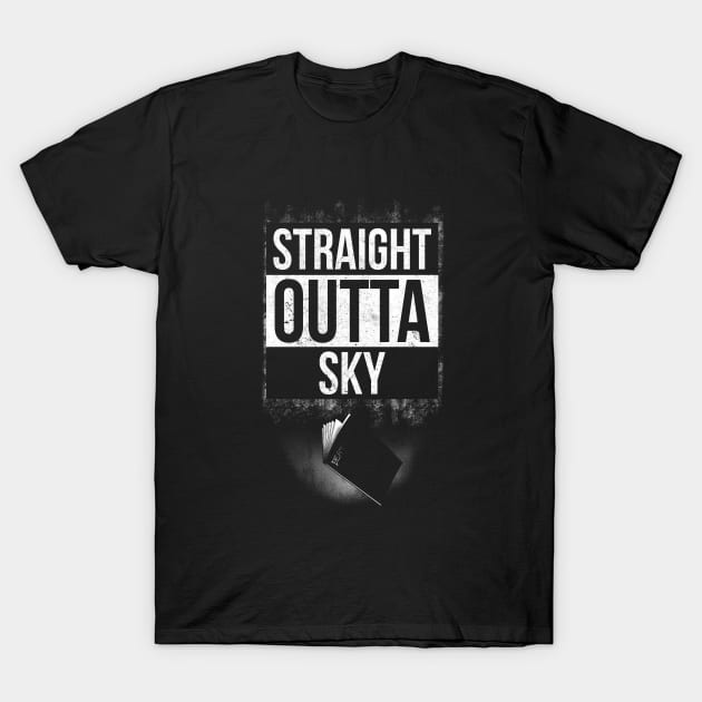 Anime notebook-straight outta sky T-Shirt by ntesign